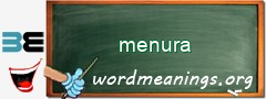 WordMeaning blackboard for menura